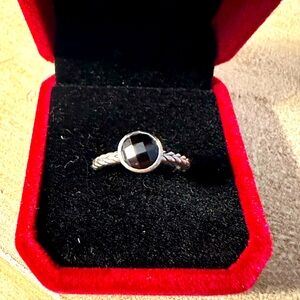 Onyx and Sterling silver ring size 7